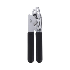 Unique Bargains Portable Can Opener Handheld 3-in-1 Can Opener Bottle Opener PP Iron Silver Tone Black 2.17"x7.87" 1Pc - 1 of 4