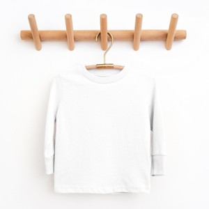 The Juniper Shop Mini Smiley Let's Go Exploring Front and Back Toddler Long Sleeve Tee - 1 of 4