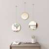 Set of 3 Dima Round Decorative Wall Mirrors Brass - Umbra - image 4 of 4