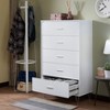 NicBex Retro 5-Drawer Dresser,Single Dressers with Metal Handles,Chest of Drawefor Bedroom,Living Room,Hallway,Bedroom Furniture - 2 of 4