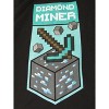 Minecraft Diamond Miner Men's Black Sleep Pajama Pants - 2 of 3