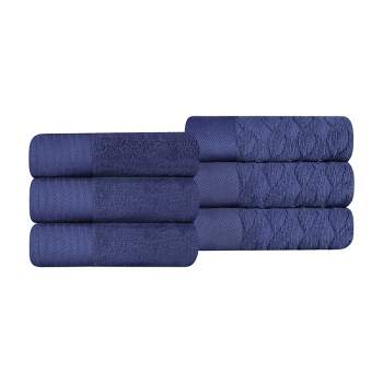 Premium Cotton Herringbone Medium Weight Bathroom Towel Set by Blue Nile Mills
