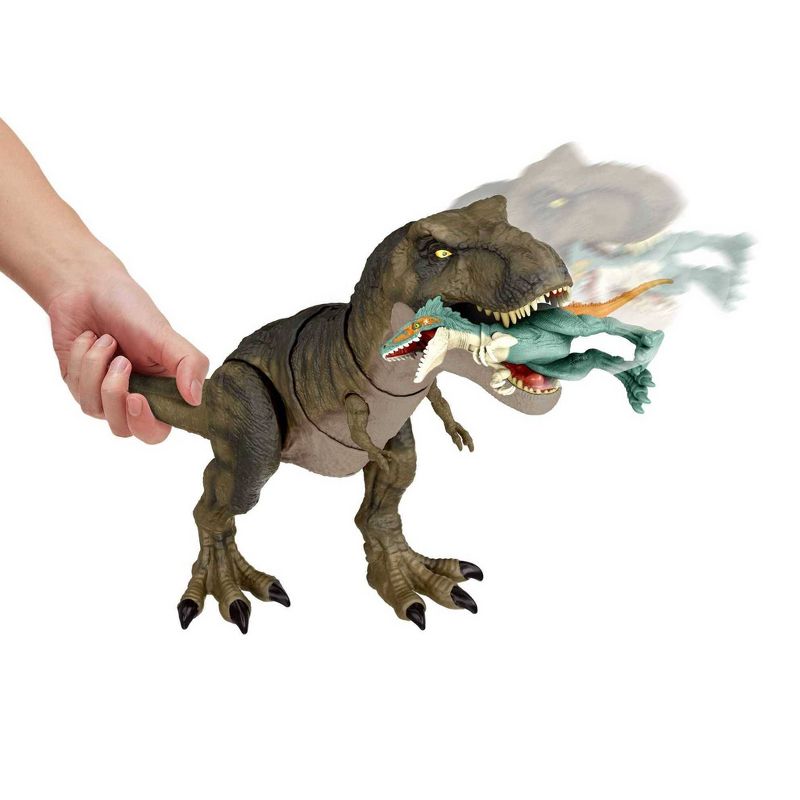 Jurassic World: Dominion Thrash &#39;n Devour Tyrannosaurus Rex Dinosaur Figure, 6 of 13