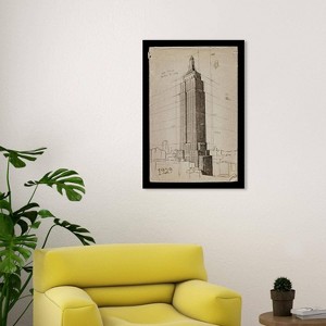 Wynwood Studio 20"x30" Empire State Building Wall Art: Modern Canvas, Unframed Vertical Cityscape - 1 of 3