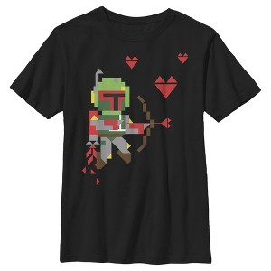 Boy's Husky Star Wars Valentine's Day Boba Fett Cupid - 1 of 3