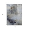 HomeRoots 3' X 5' Sky Blue And Gray Abstract Washable Indoor Outdoor Area Rug - 3 of 4