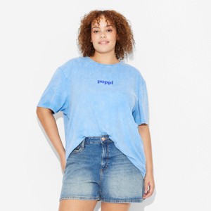 Adult Poppi Taste the Future Short Sleeve Graphic T-Shirt - Blue - 1 of 4