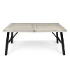 CAVINAS 70.5 Inch Patio Table,Outdoor Acacia Wood Dining Table with Slat Design,Patio Dining Table for 6,Weather Resistant - 2 of 4