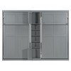 Whisen Dual Twin Size Murphy Bed with Convertible Shelf-Legs and Central Storage Unit - 4 of 4