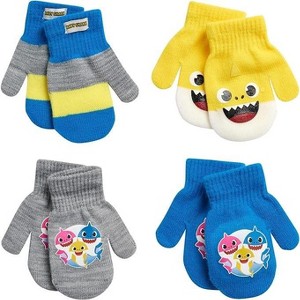 Baby Shark Boys 4 Pack Winter Gloves or Mittens, Kids Ages 2-7 - 1 of 4