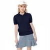 Clearlove Girls' Peter Pan Collar Sweater - Short Sleeve Cotton Blend Pullover - 3 of 4