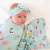Girls Donuts Swaddle And Headwrap Set - Posh Peanut - 4 of 4