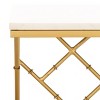 Keston Marble C-Table - ACC3710A - White Marble/Gold - Safavieh - 4 of 4