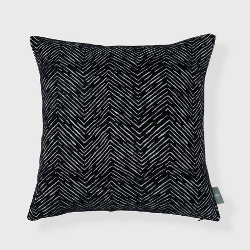 Black chenille hot sale throw pillows