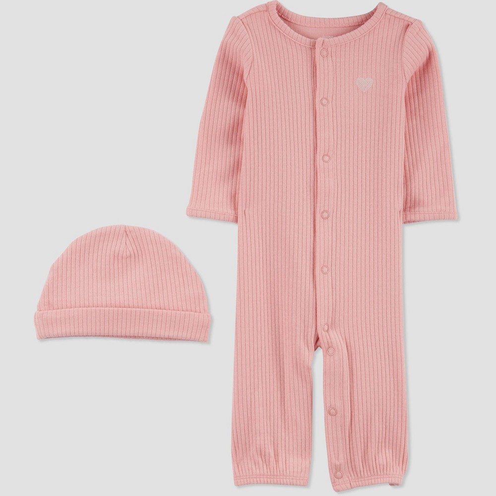 Carter's Just One You® Baby Girls' 2pc Heart Converter NightGown - Pink 9M
