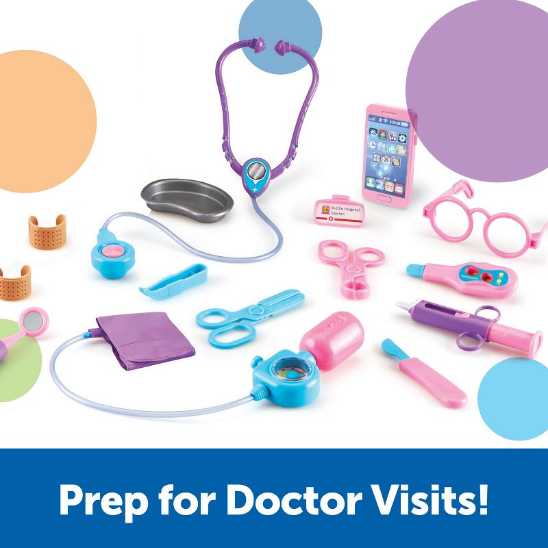 Learning Resources Pretend & Play Doctor Set, Pink, Ages 3+, 4 of 8