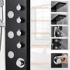 Itopfox Rainfall Waterfall Shower Panel Tower System, 304 Stainless Steel Bathroom Shower with 5 Massage Jets and Handheld - 4 of 4