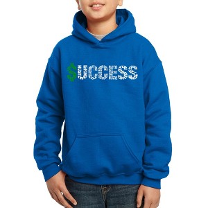 LA Pop Art Boy's Word Art Hooded Sweatshirt - Success - 1 of 4