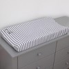 Little Love by NoJo Sweet Deer - Grey, White Stripe Plush Changing Pad Cover with Pink Deer Applique - 2 of 3