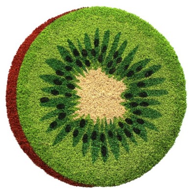 Raj 1'6" x 1'6" Tufted Kiwi Doormat Green