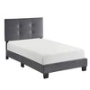 CAVINAS Platform Bed with Adjustable Height Headboard,Upholstered Bed Frame,Box Spring Not Required,Velvet - 2 of 4