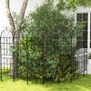 Costway 71" Tall Metal Garden Trellis for Climbing Plants 2/4 Pack Fence Panels Retro - 4 of 4