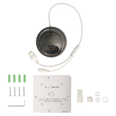 Spyclops 5.0-Megapixel Outdoor Mini Turret Dome IP PoE Camera (Gray)