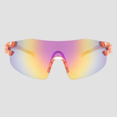 Women's Blade Sport Sunglasses with Gradient Mirrored Lenses - All in Motion™ Peach