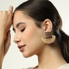 SOHI Women's Straw Drop Earrings - 3 of 3