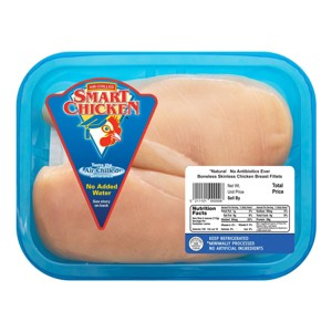 Smart Chicken Boneless & Skinless Chicken Breast - 0.75-1.75lbs - price per lb - 1 of 4