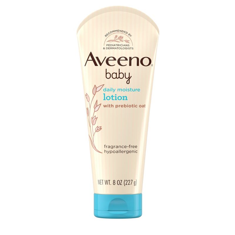 Aveeno Baby Daily Moisture Body Lotion for Delicate Skin with Natural Colloidal Oatmeal &#38; Dimethicone - 8oz, 1 of 11