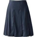 Lands' End Lands' End School Uniform Women's Solid Box Pleat Skirt Top of Knee