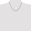 Black Bow Jewelry 1mm, 14k White Gold, Solid Spiga Chain Necklace - 2 of 4