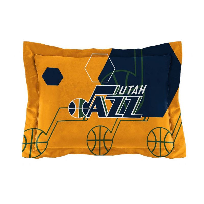 NBA Utah Jazz Hexagon Comforter Set, 3 of 4
