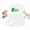 The Juniper Shop Lucky Vibes Clover Toddler Graphic Dress - 2 of 3