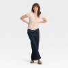 Women's Short Sleeve V-Neck Button-Down Shirt - Universal Thread™ - 3 of 4