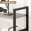 Tall Bookshelf for Living Room Triple-Tier Wide Industrial-Style Metal Bookshelf for Bedroom Home Office - 3 of 4