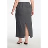 ELOQUII Women's Plus Size Maxi Skirt With Buttons - 4 of 4