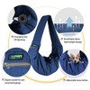 JESPET & GOOPAWS: Comfy Pet Sling Bag - Navy Blue -Small Dogs & Cats Up to 12lbs - 2 of 4