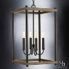 Urban Ambiance Luxury Modern Farmhouse Narrow Chandelier,  25"H x 14"W,  Olde Bronze Finish, UHP2382 - 3 of 4