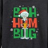 Women's - SpongeBob SquarePants - Squidward Bah Humbug Lightweight French Terry Wide Neck Long Sleeve Shirt - 2 of 4