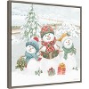 Amanti Art Snow Day III by Beth Grove Canvas Wall Art Print Framed 22-in. x 22-in. - 3 of 4