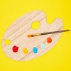 Bright Creations 12 Pack Wood Oval Paint Pallet Palette Holder Tray for Acrylic Oil Watercolor Crafts DIY Art, 12 x 8 in - 2 of 4