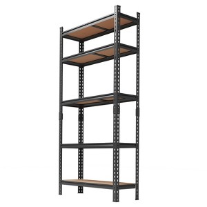 Garage Shelving Unit 5 Tier Heavy Duty Adjustable Metal Storage Shelves for Basement Pantry Kitchen Warehouse Closet - 1 of 4