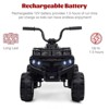 12V Kids Ride On ATV, 4 Wheeler Electric Vehicle for Kids, Battery Powered Quad Toy Vehicle with Music, Horn - 4 of 4