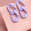 SOHI Women's Lilac Chainlink Drop Earrings - 2 of 3