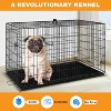 BestMassage 24/30/36/42/48 Inch Dog Crate Dog Cage Dog Kennel with Double Door Removable Tray & Handle Indoor Outdoor Pet Crate - 4 of 4