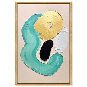 Art Remedy Abstract Earring Contemporary Shapes Abstract Wall Art Framed - 1 of 4