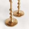 Plum & Post Nicholas Taper Holders, Set of 2 - Gold Cast Aluminum - 3 of 4