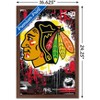 Trends International NHL Chicago Blackhawks - Maximalist Logo 23 Framed Wall Poster Prints - 3 of 4